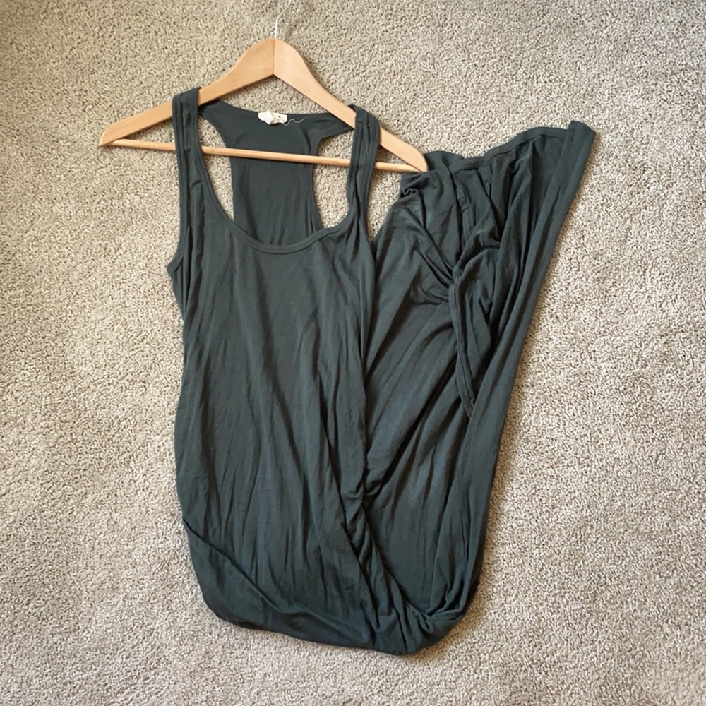 ☝🏽Last Call! Forest Green Racerback Maxi Dress  (sunsetting 🌅: 08.08.24)